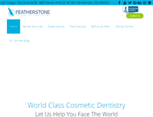 Tablet Screenshot of drfeatherstone.com